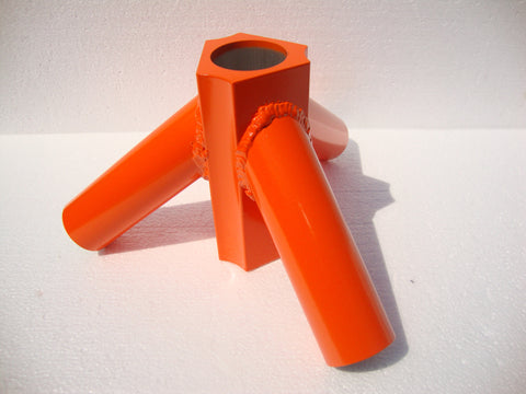 Antenna Tower Aluminum Tripod Base For Use With Military 48" Mast Pole - Orange